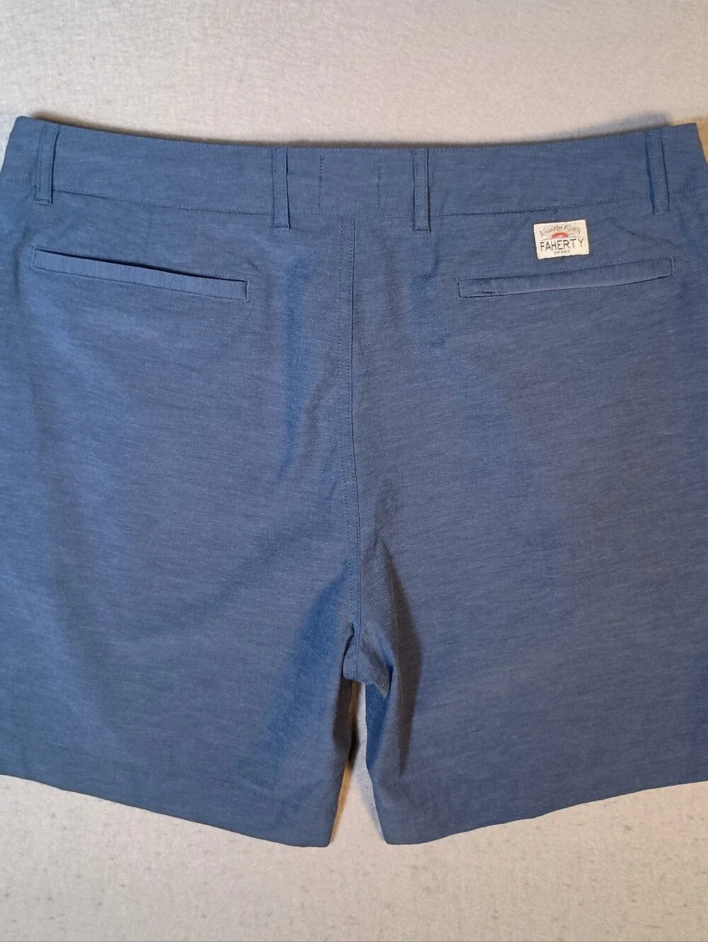 Faherty All Day Shorts Outdoor Beach Summer Drawstring Blue Men's 36(Fits 39x7)